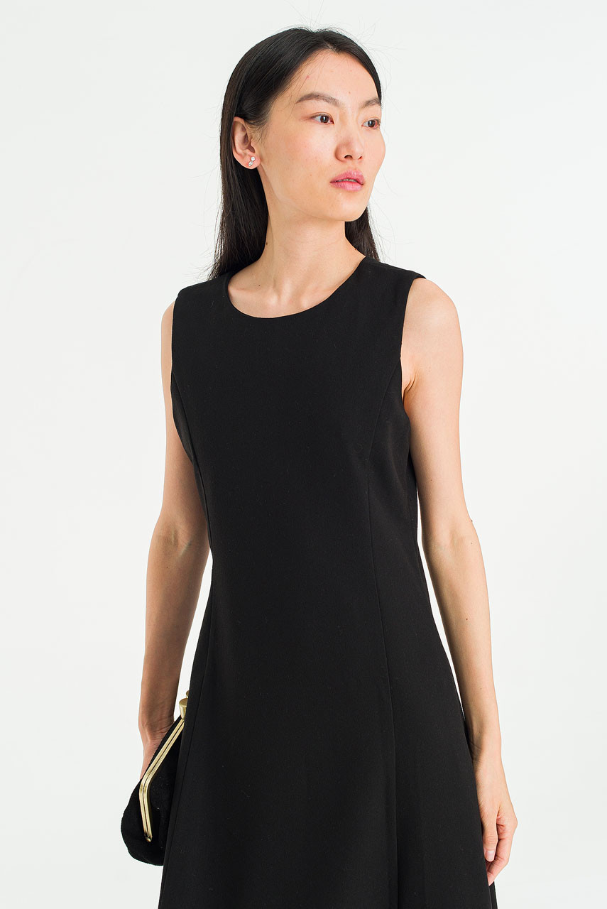 Shape Mid Length Dress, Black