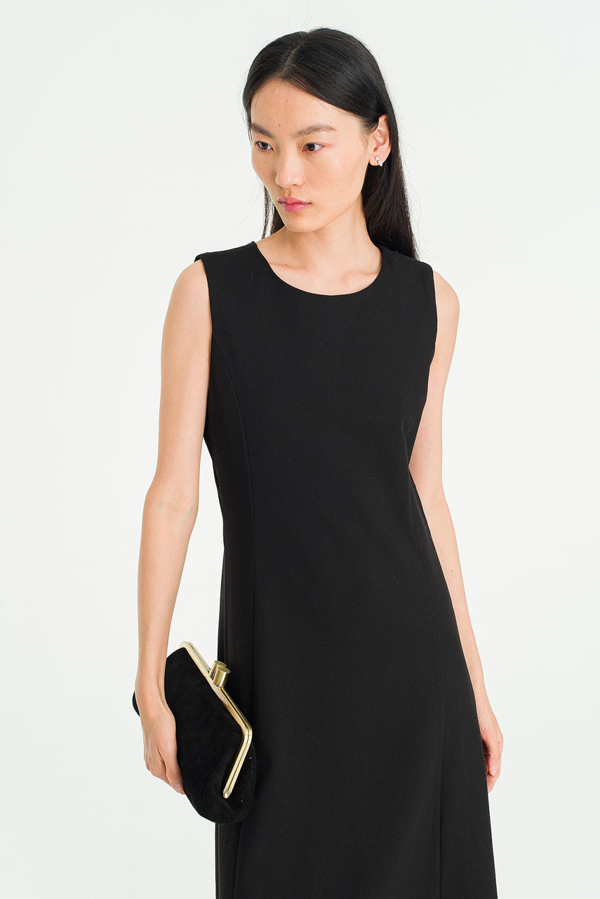 Shape Mid Length Dress, Black