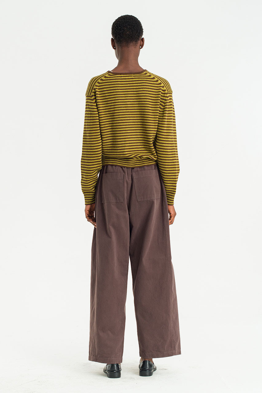 Marlow Stripe Jumper, Olive