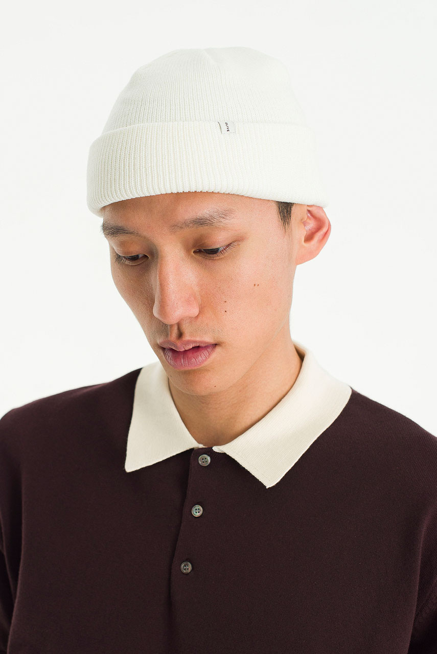 Menswear | Simple Beanie, White