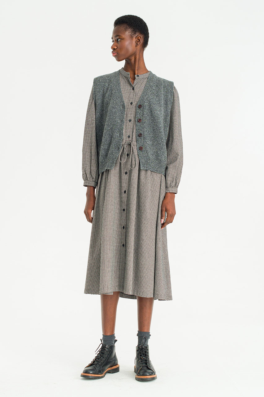 Nelle Knit Vest, Charcoal