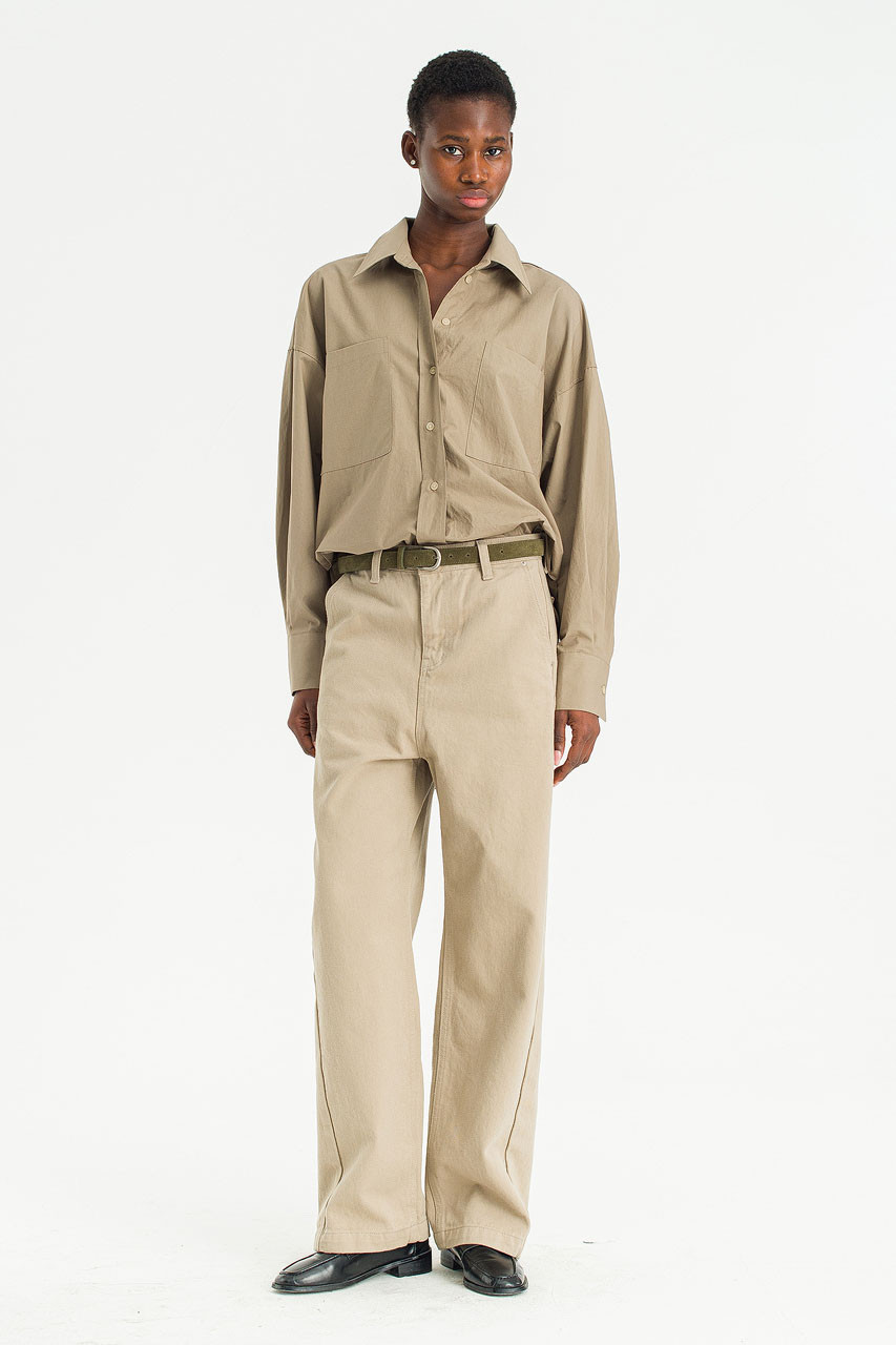 Meadow Cotton Pants, Beige