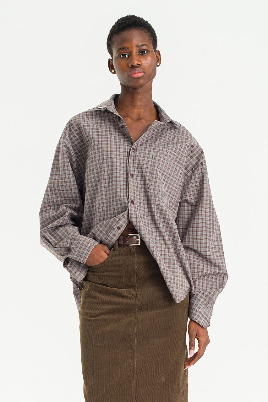 Loam Check Shirt, Brown