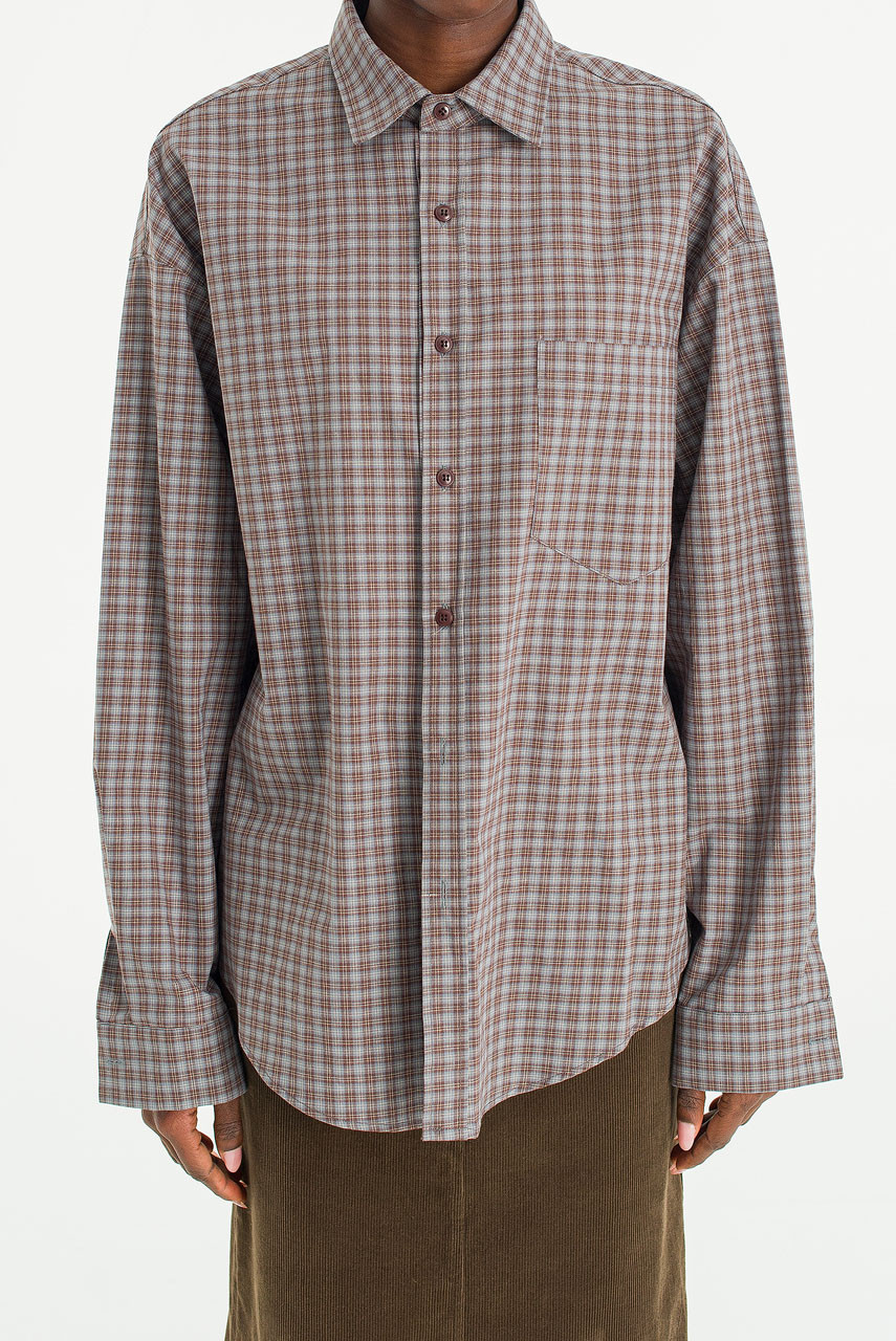 Loam Check Shirt, Brown