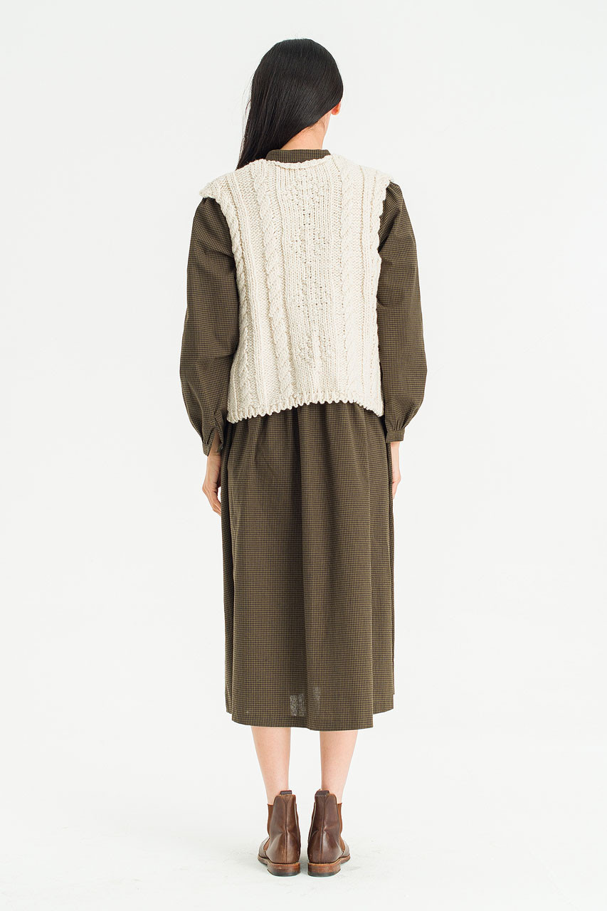 Alder Knit Vest, Ivory