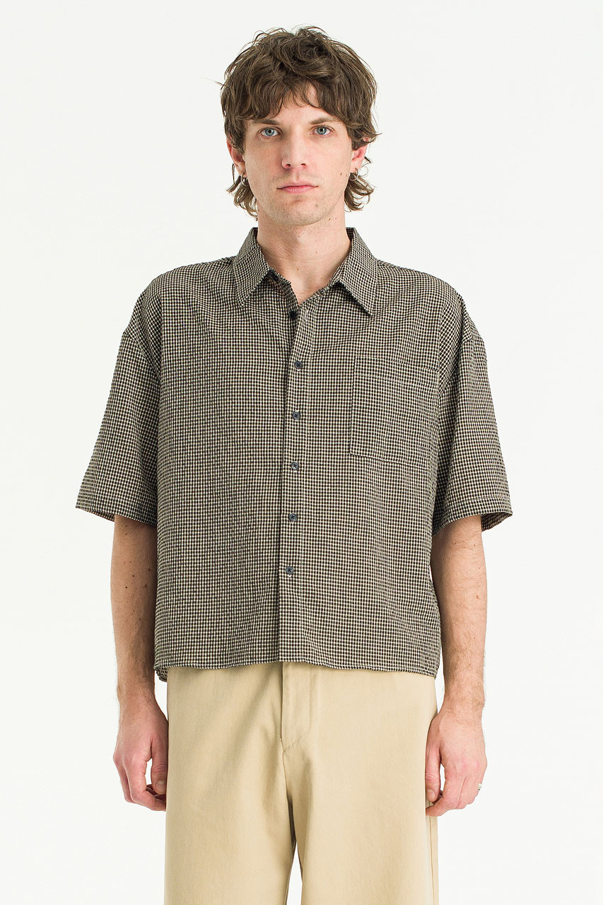 Menswear | Boxy-Crop Shirt, Black