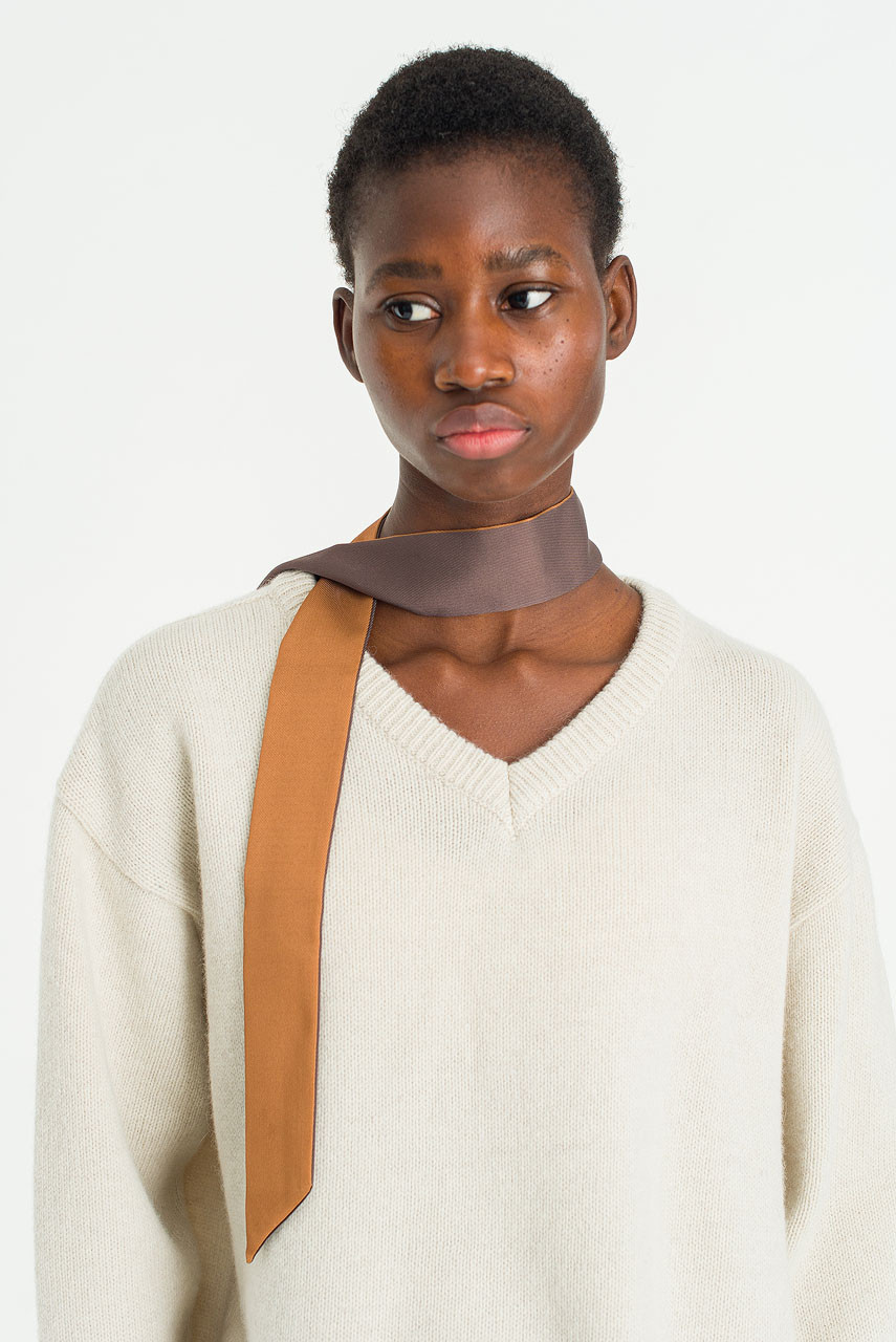 Bea Colour Contrast Scarf, Mustard