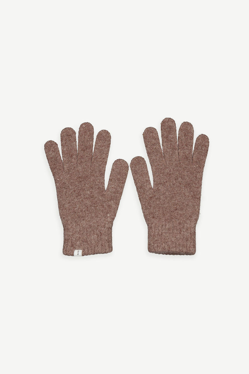 Alder Wool Gloves, Brown
