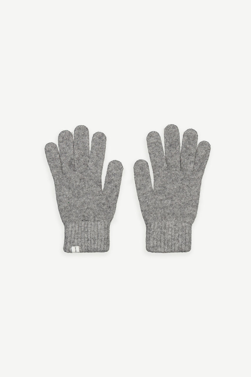 Alder Wool Gloves, Grey