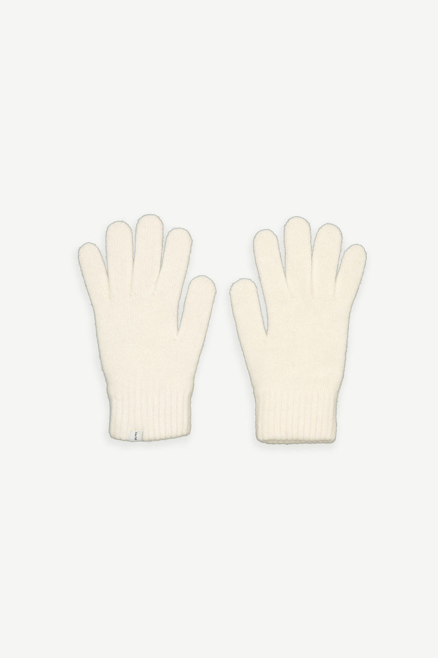 Alder Wool Gloves, Ivory