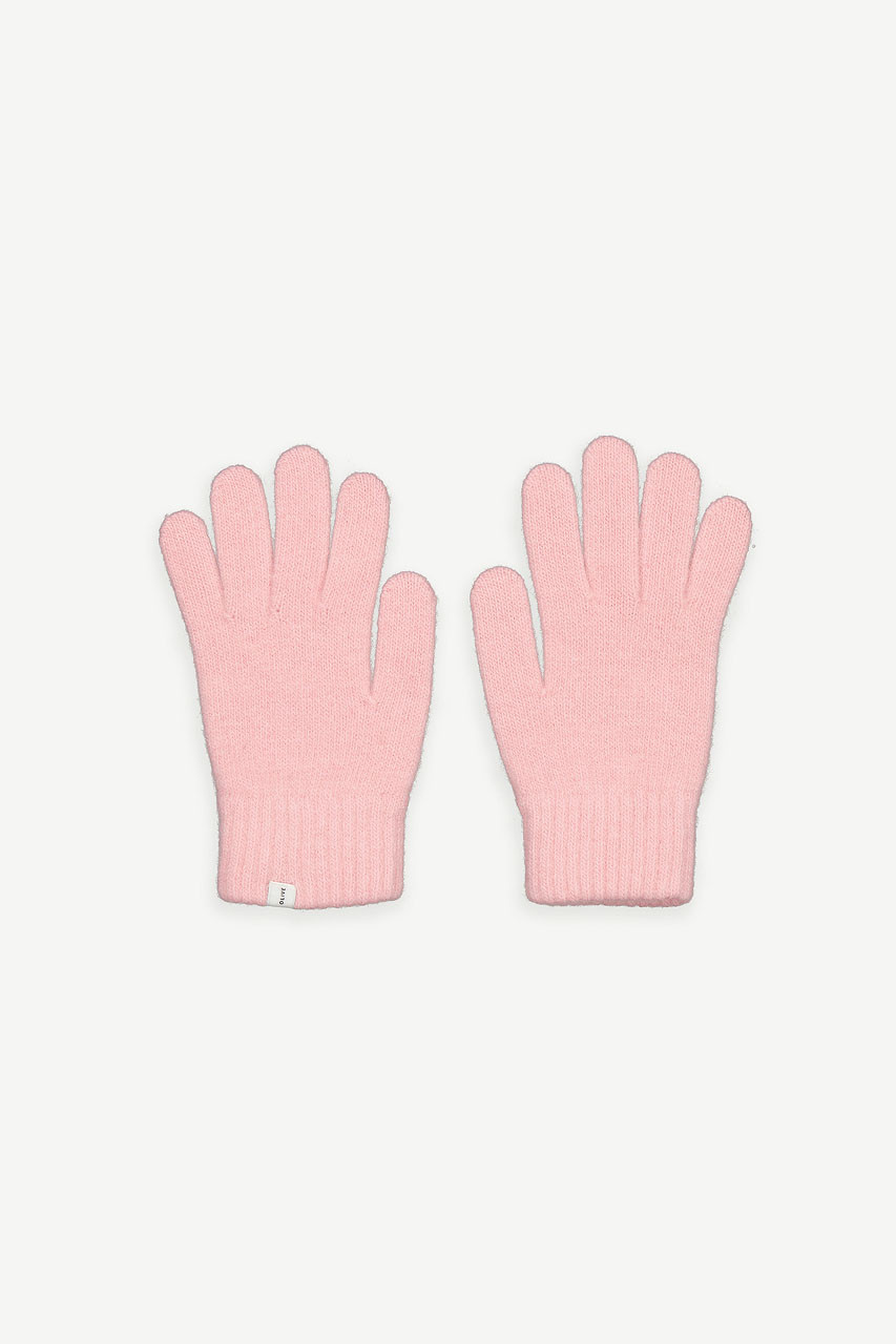 Alder Wool Gloves, Pink