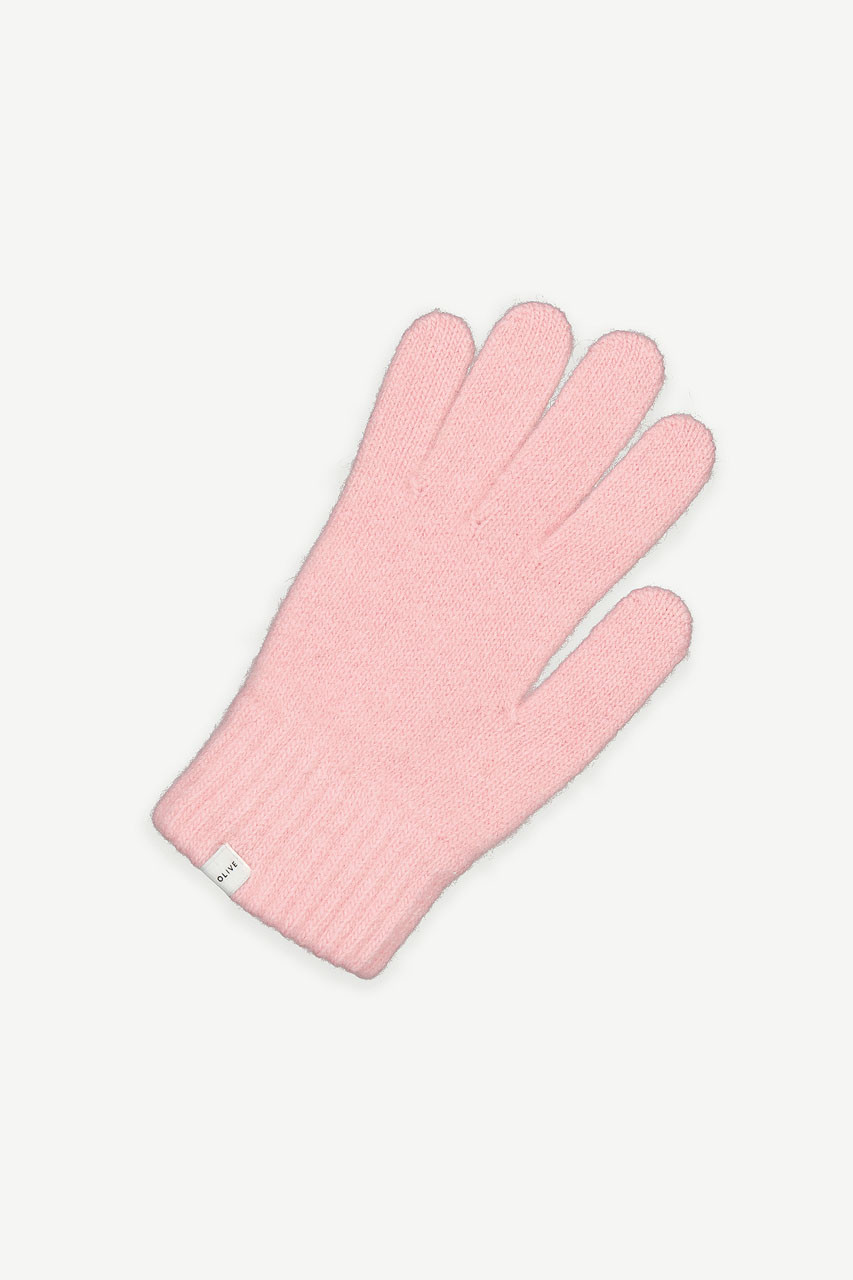 Alder Wool Gloves, Pink