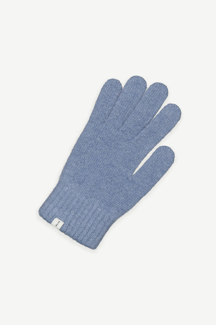 Alder Wool Gloves, Blue