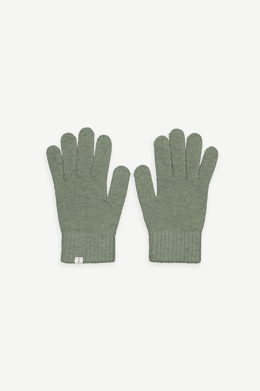 Alder Wool Gloves, Sage Green