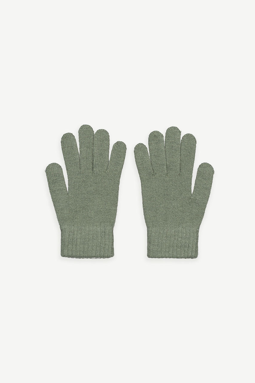 Alder Wool Gloves, Sage Green