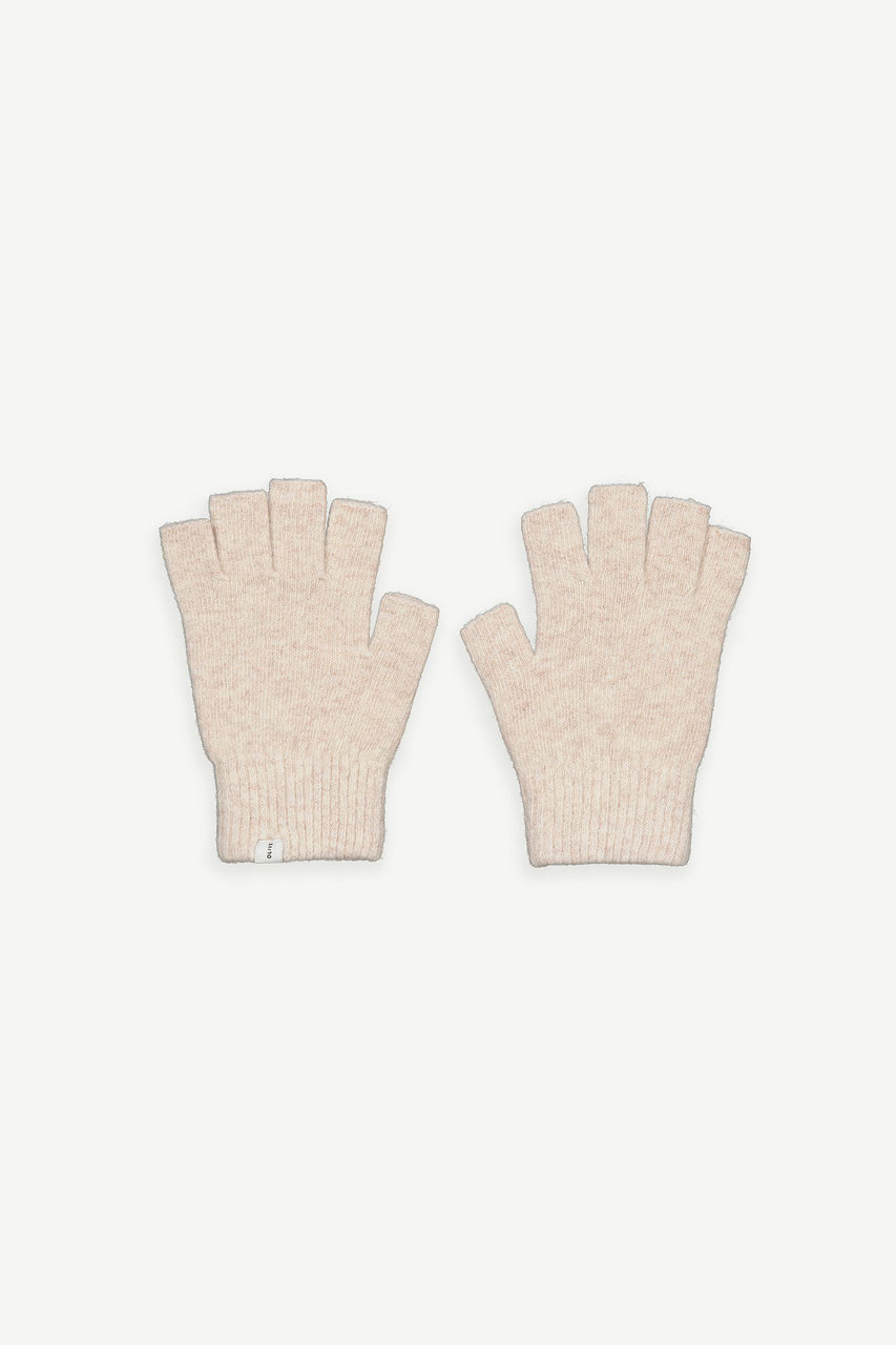 Moya Half Gloves, Oat
