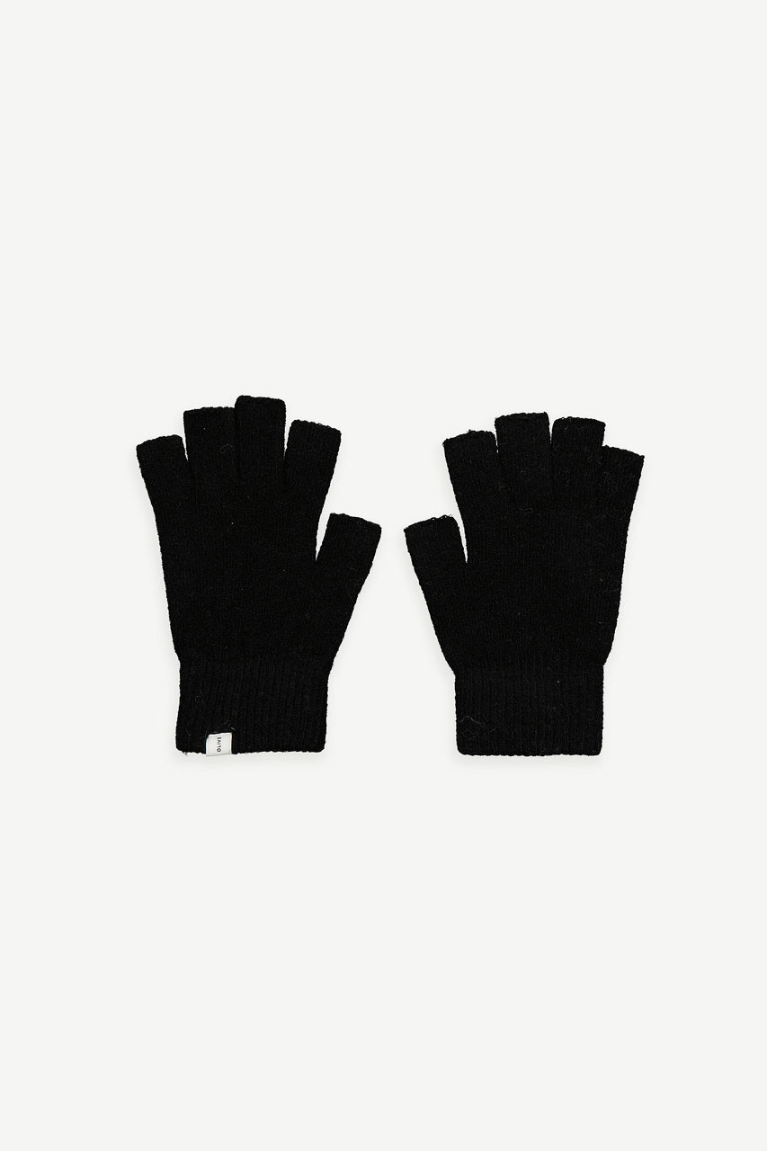 Moya Half Gloves, Black
