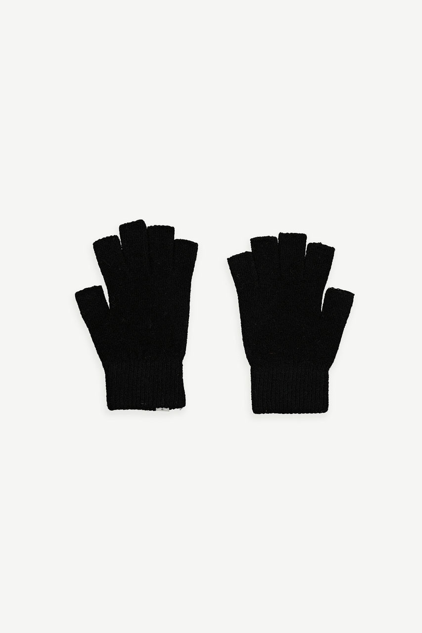 Moya Half Gloves, Black
