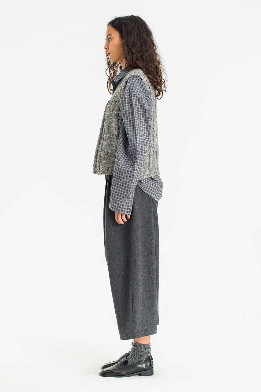 Alder Knit Vest, Grey