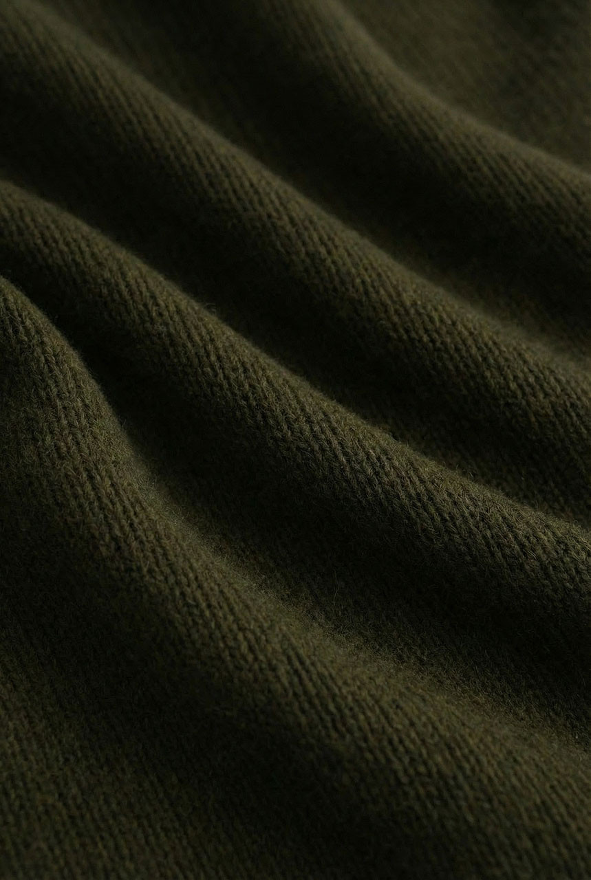 Boat Neck Wool Boxy Jumper, Khaki