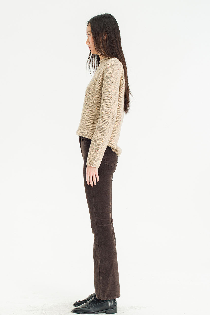 Harbor Cord Wide Pants, Brown