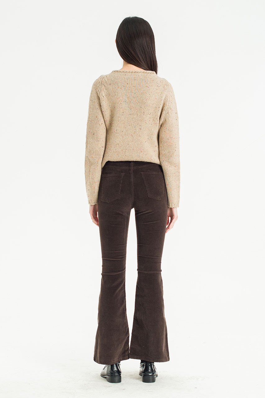 Harbor Cord Wide Pants, Brown