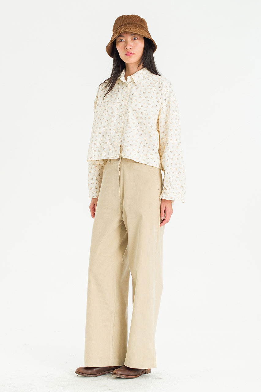 Snow Cord Pants, Beige