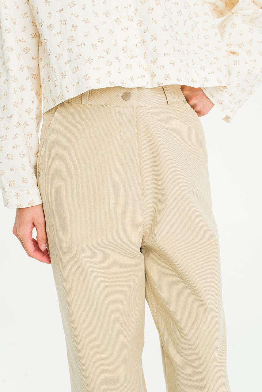 Snow Cord Pants, Beige