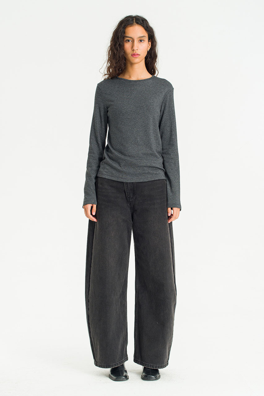 Rove Wide Denim Jean, Black