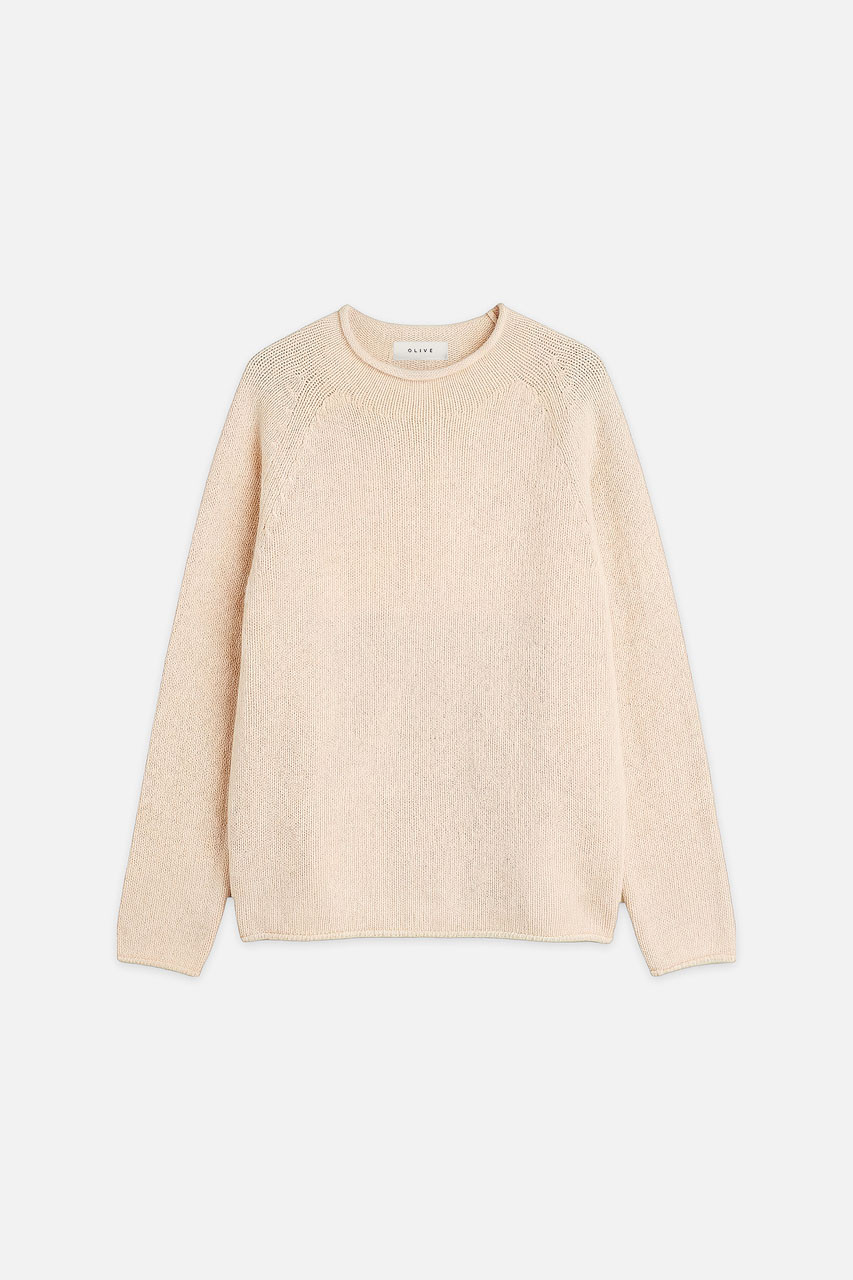 Menswear | Boat-Neck Wool Jumper, Cream