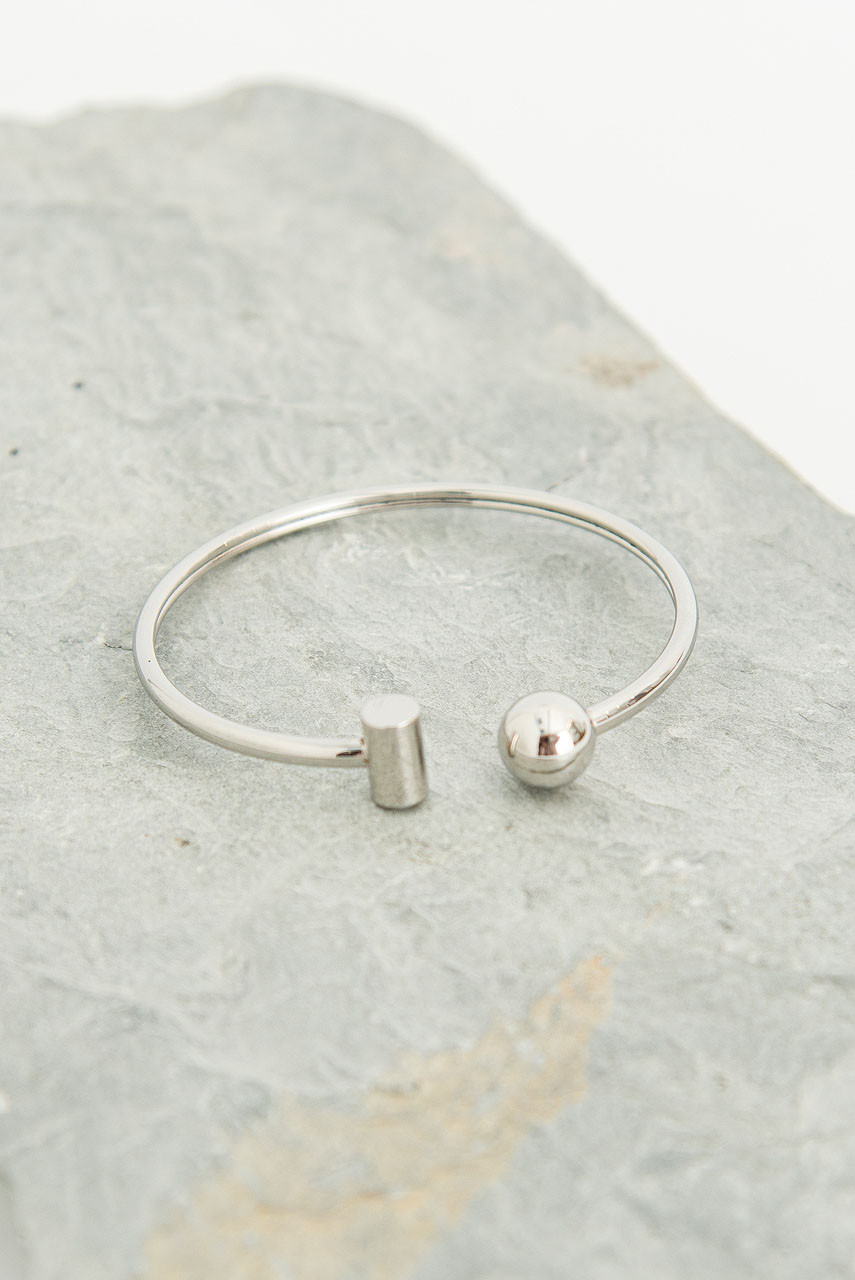 Bar Bangle, Silver