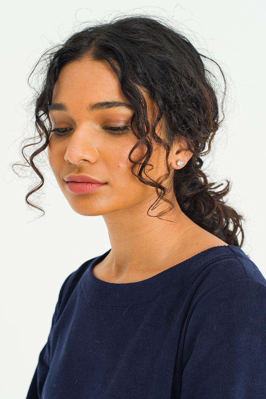 Sena Crystal Studs, Gold