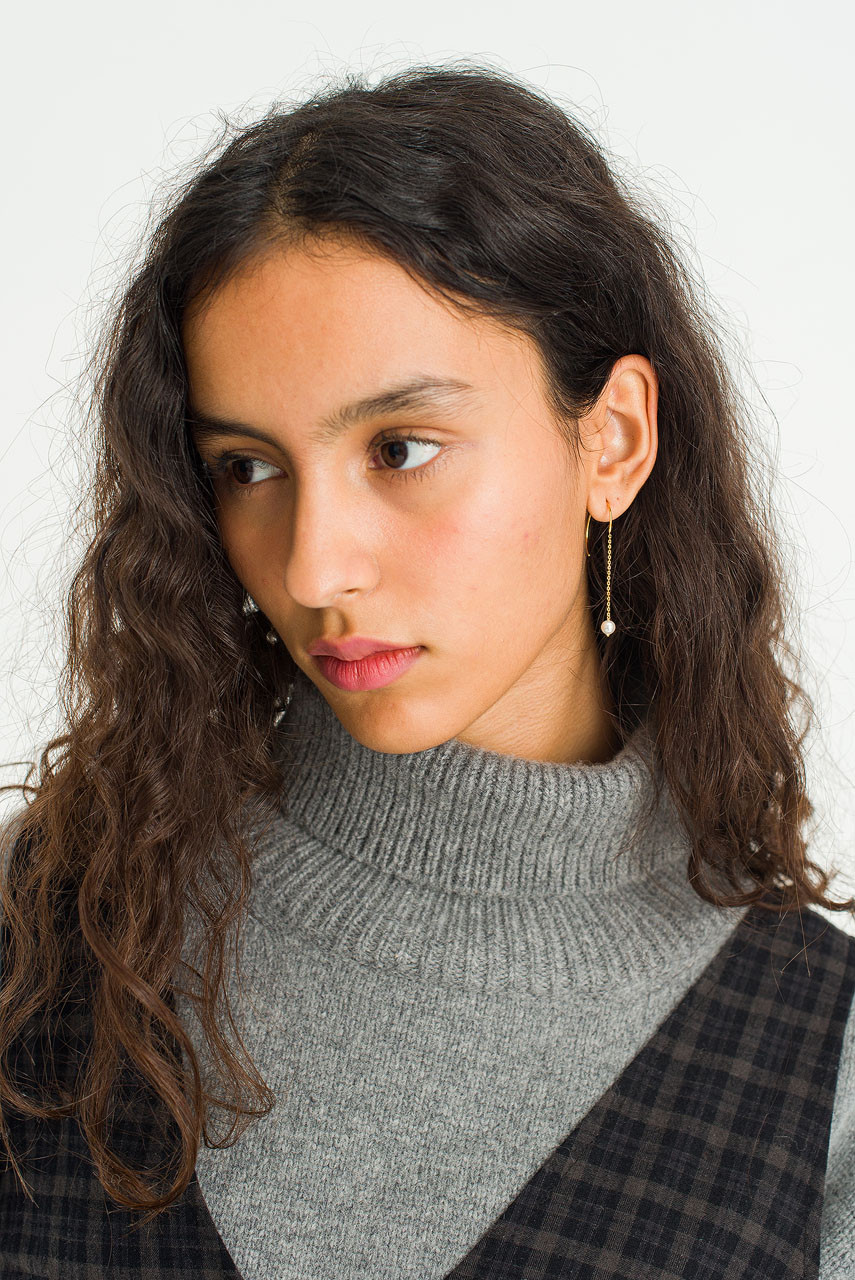 Satsuki Pearl Drop Earrings, Gold