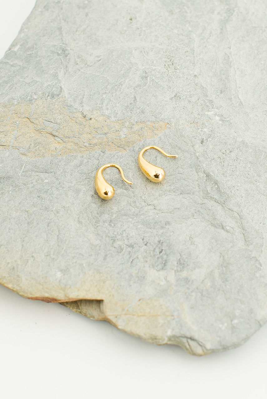 Yumi Crystal Earrings, Gold