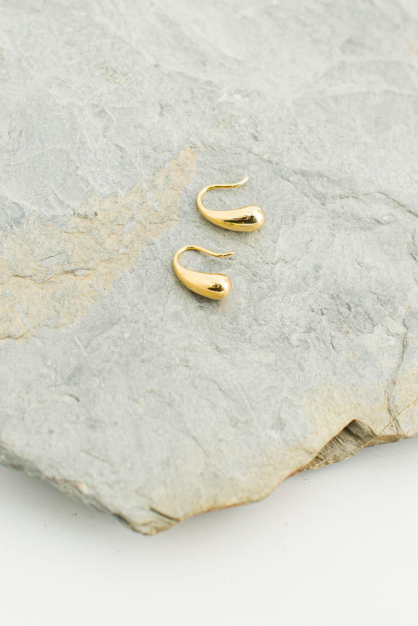 Yumi Crystal Earrings, Gold