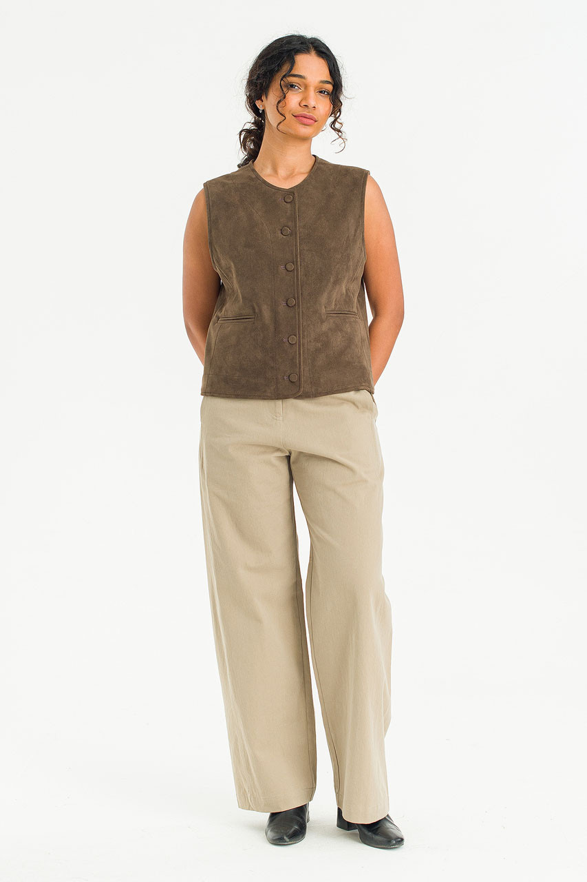 Velina Vest, Brown