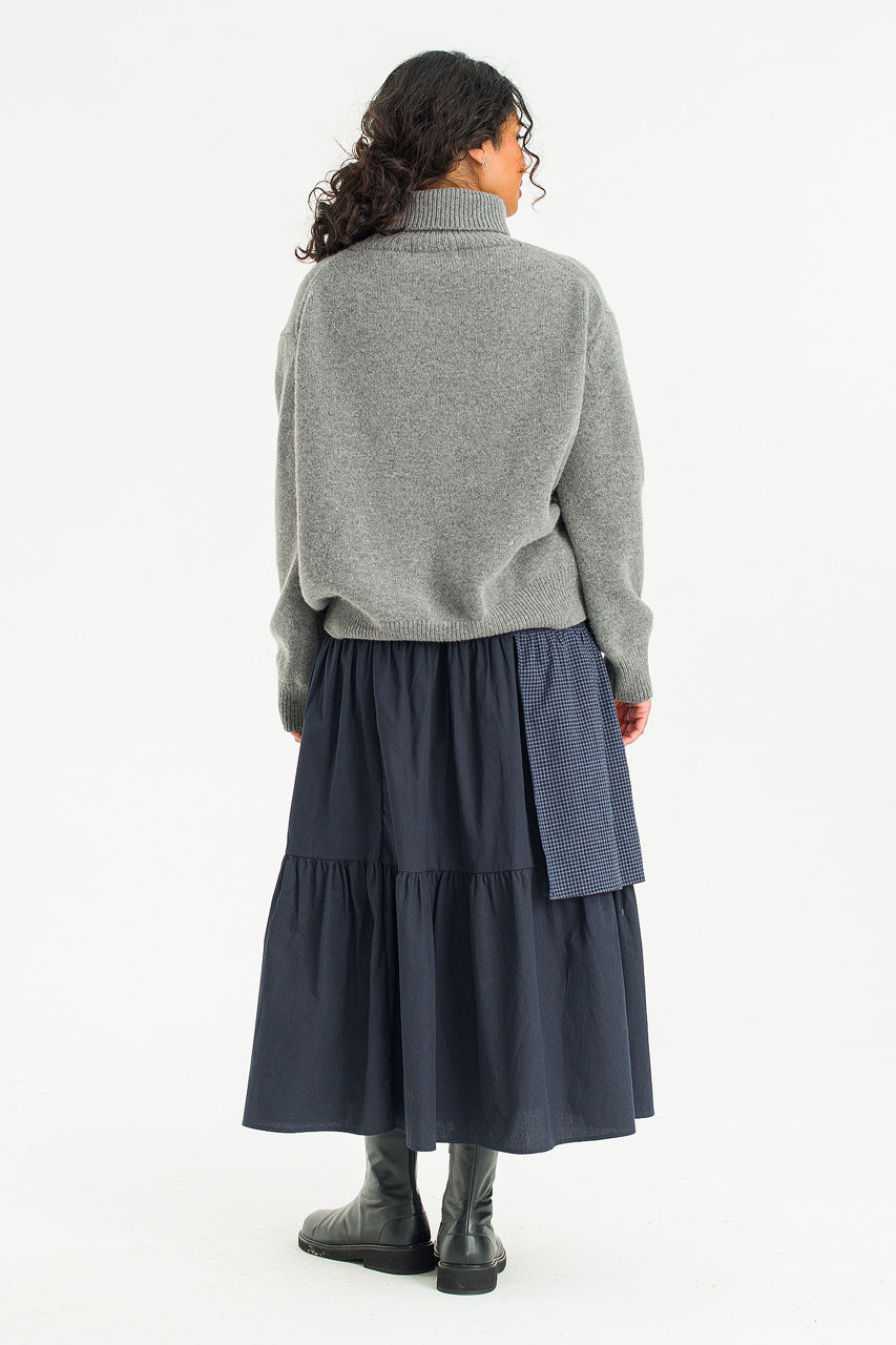 Mira Tiered Skirt, Navy