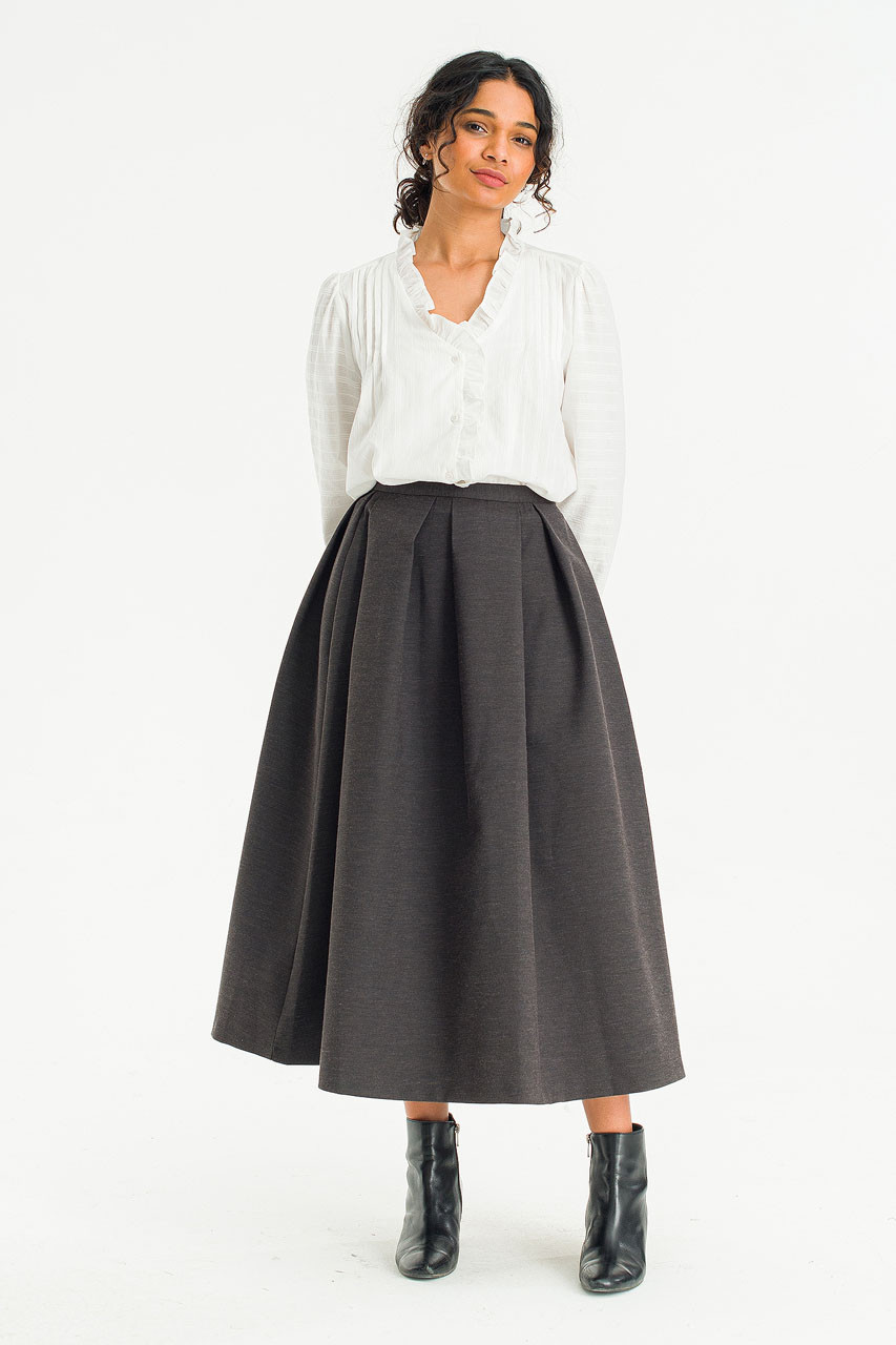 Rove Balloon Skirt, Charcoal