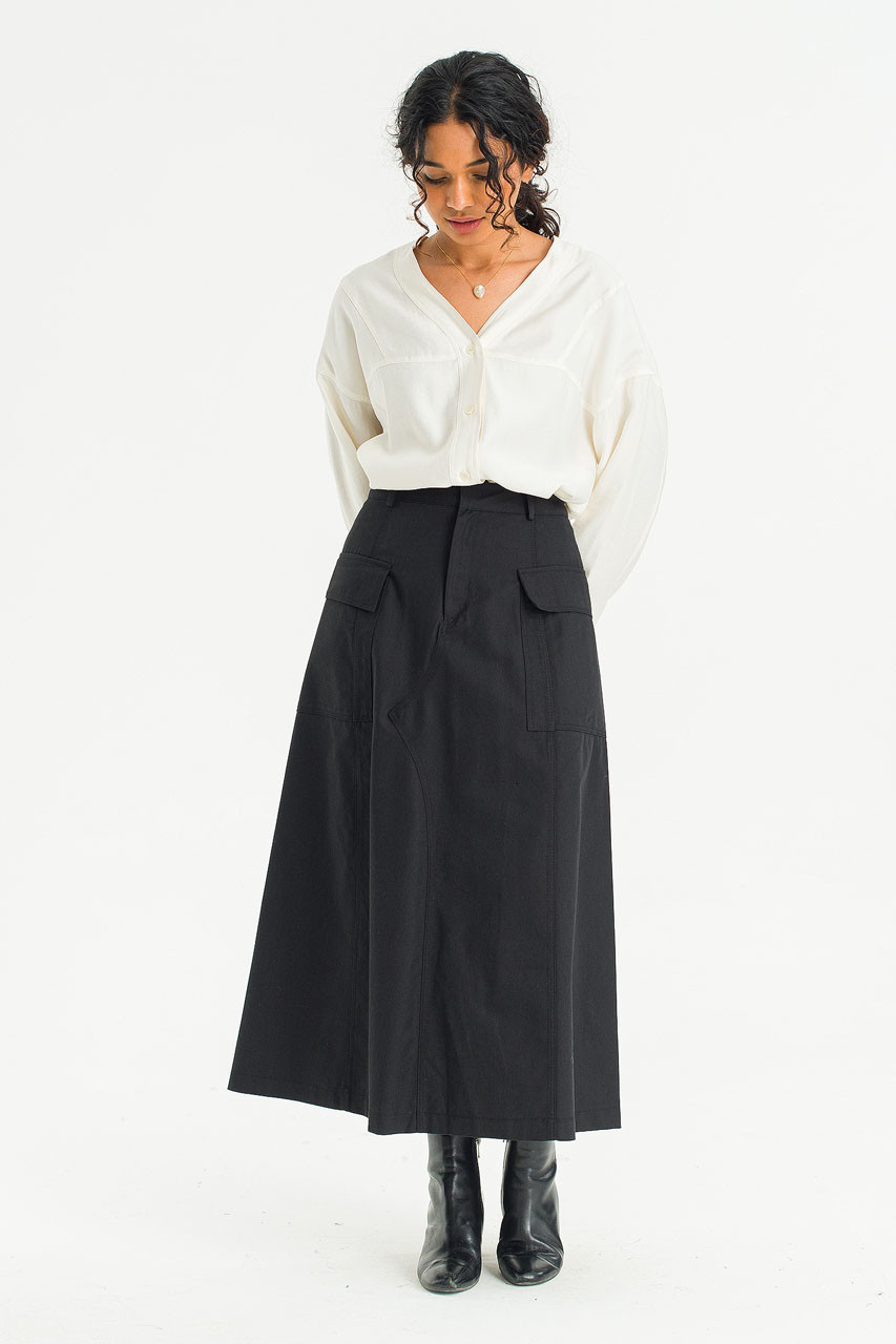 Rove Cargo Skirt, Black