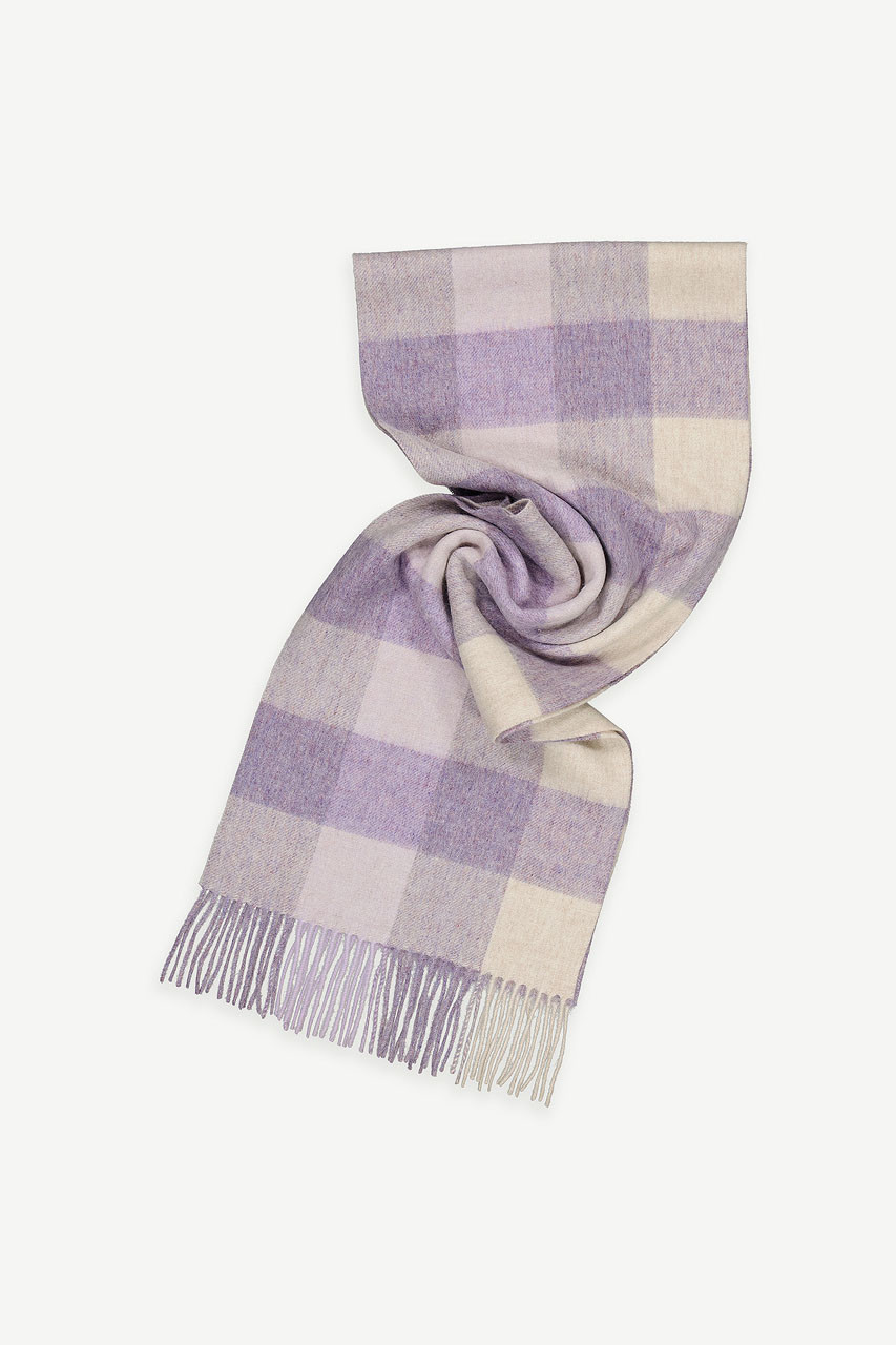 Akane Square Check Scarf, Liac