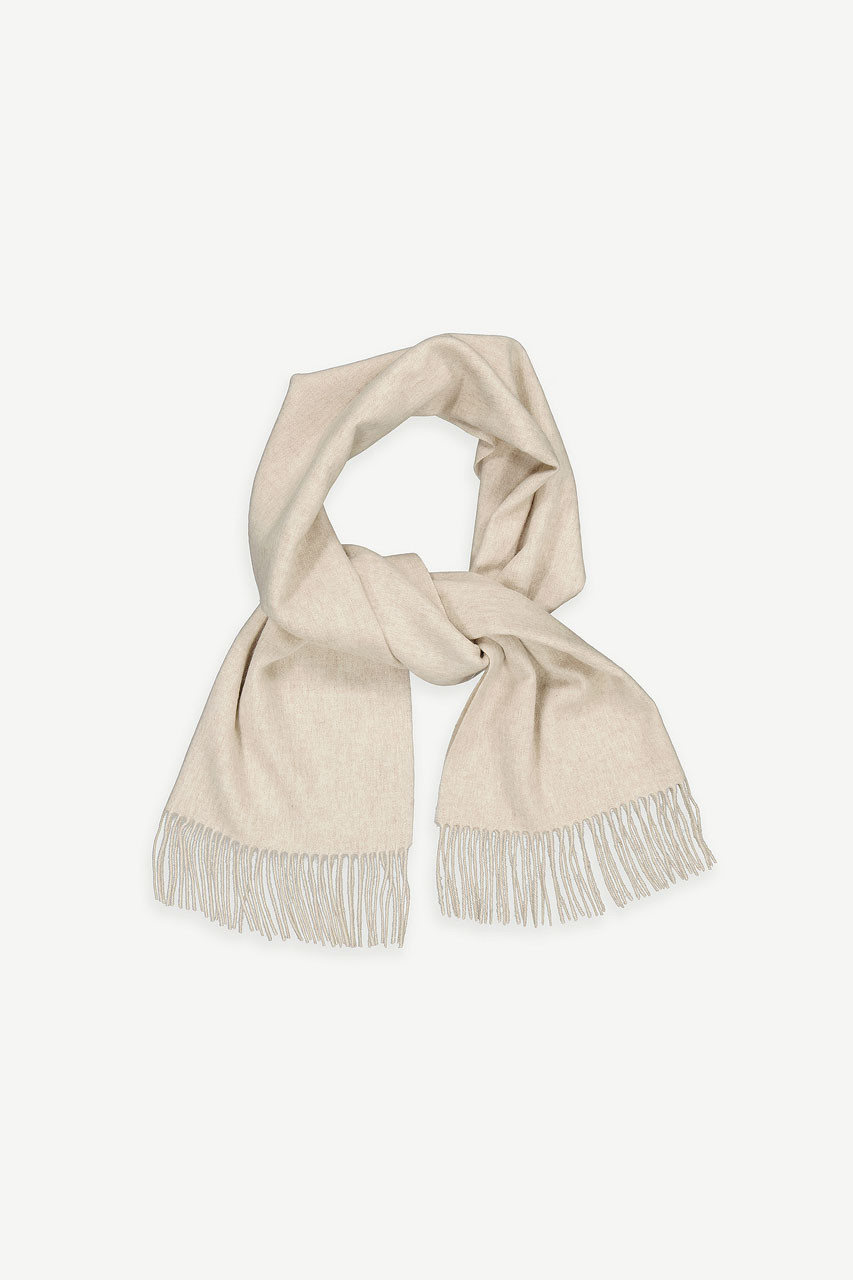 Large Wool Scarf, Oat