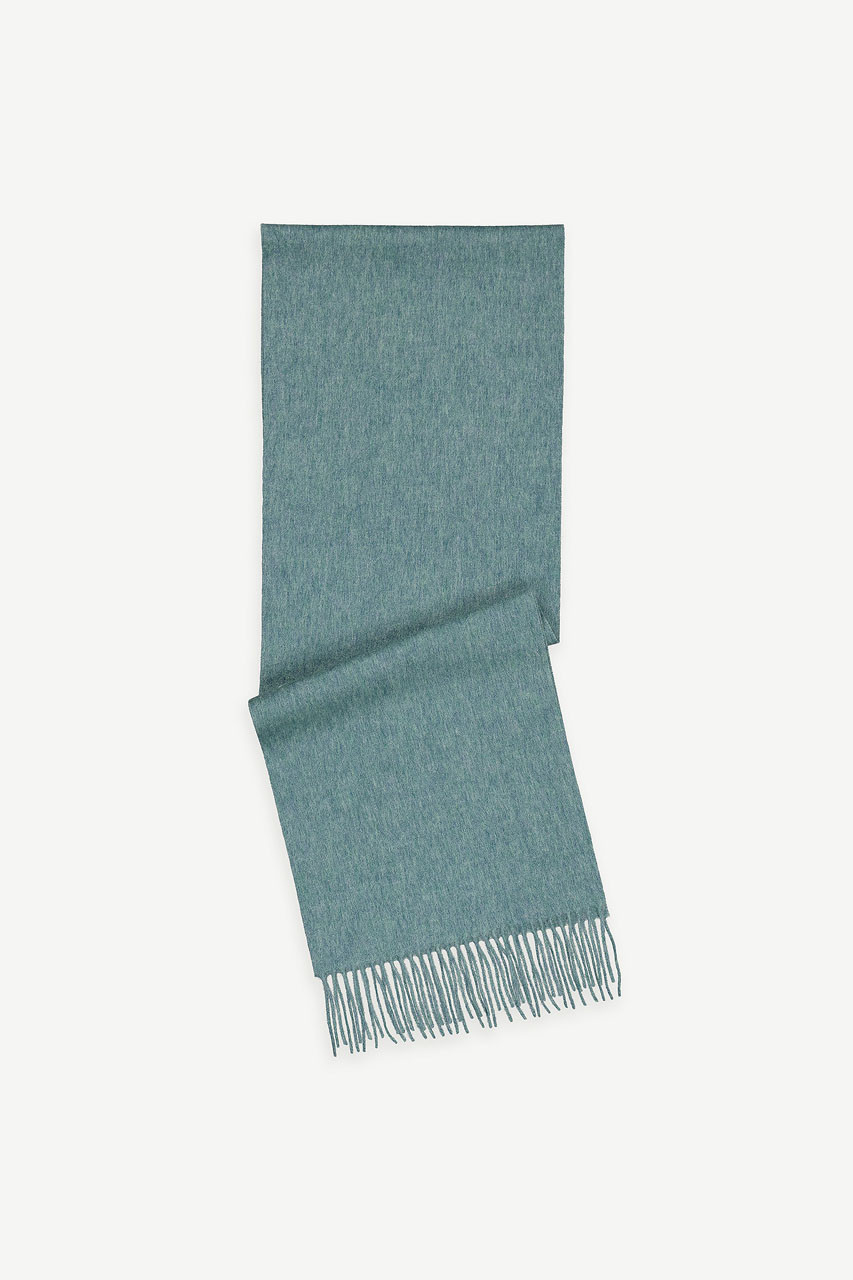 Two Tone Wool Scarf, Turquoise