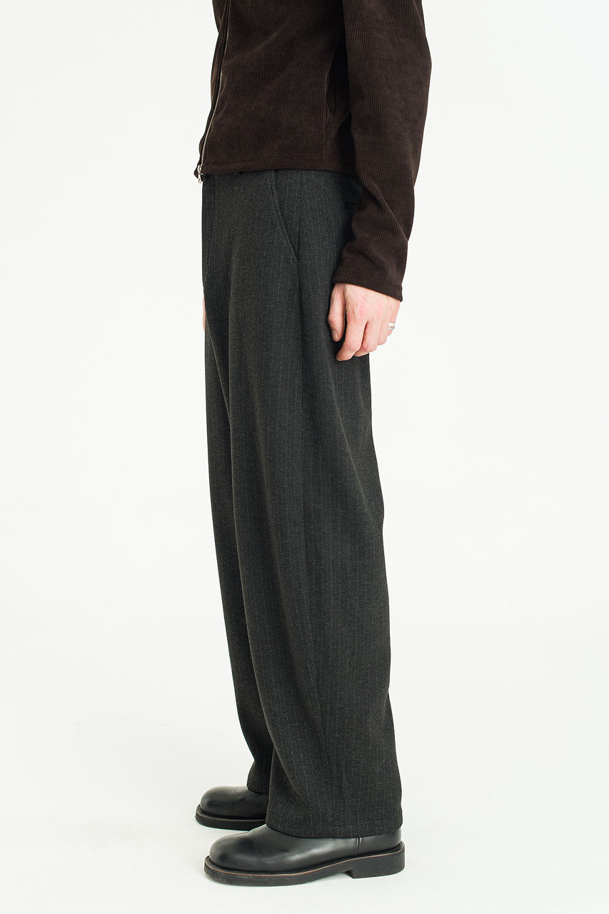 Menswear | Shadow Stripe Pants, Black