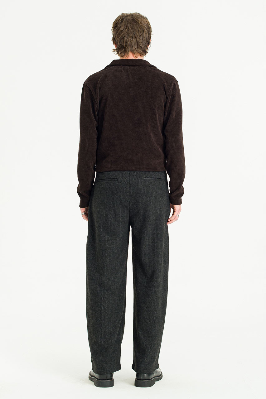 Menswear | Shadow Stripe Pants, Black