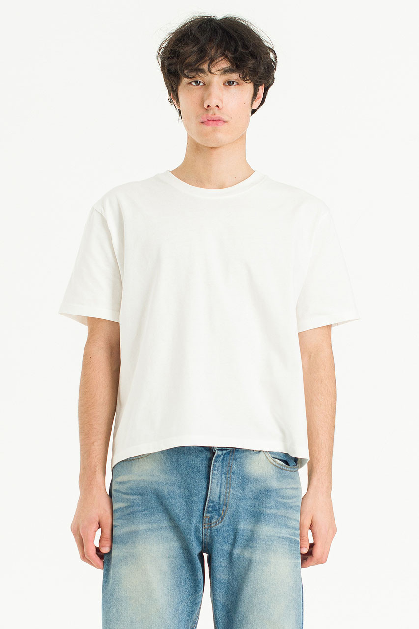 Menswear | Cropped T-Shirt, White