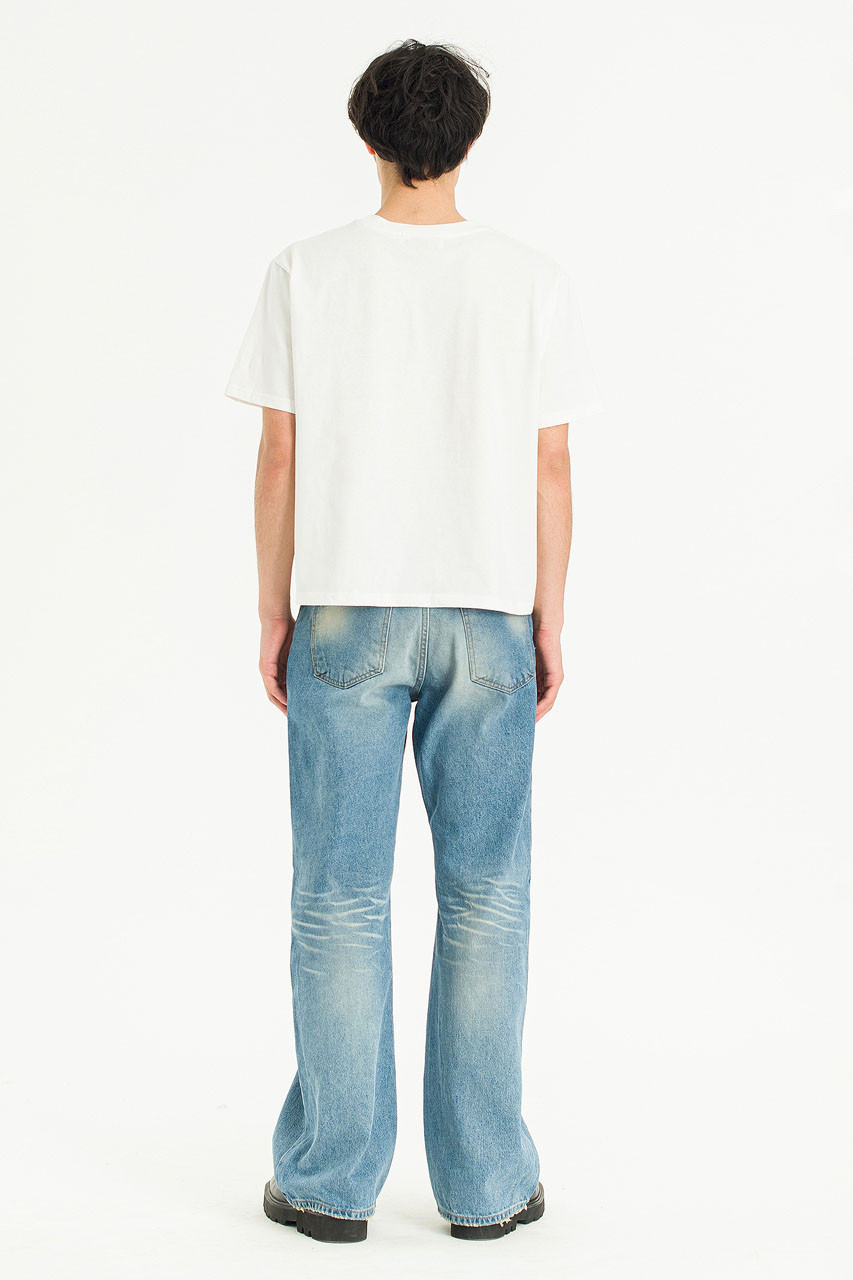 Menswear | Cropped T-Shirt, White