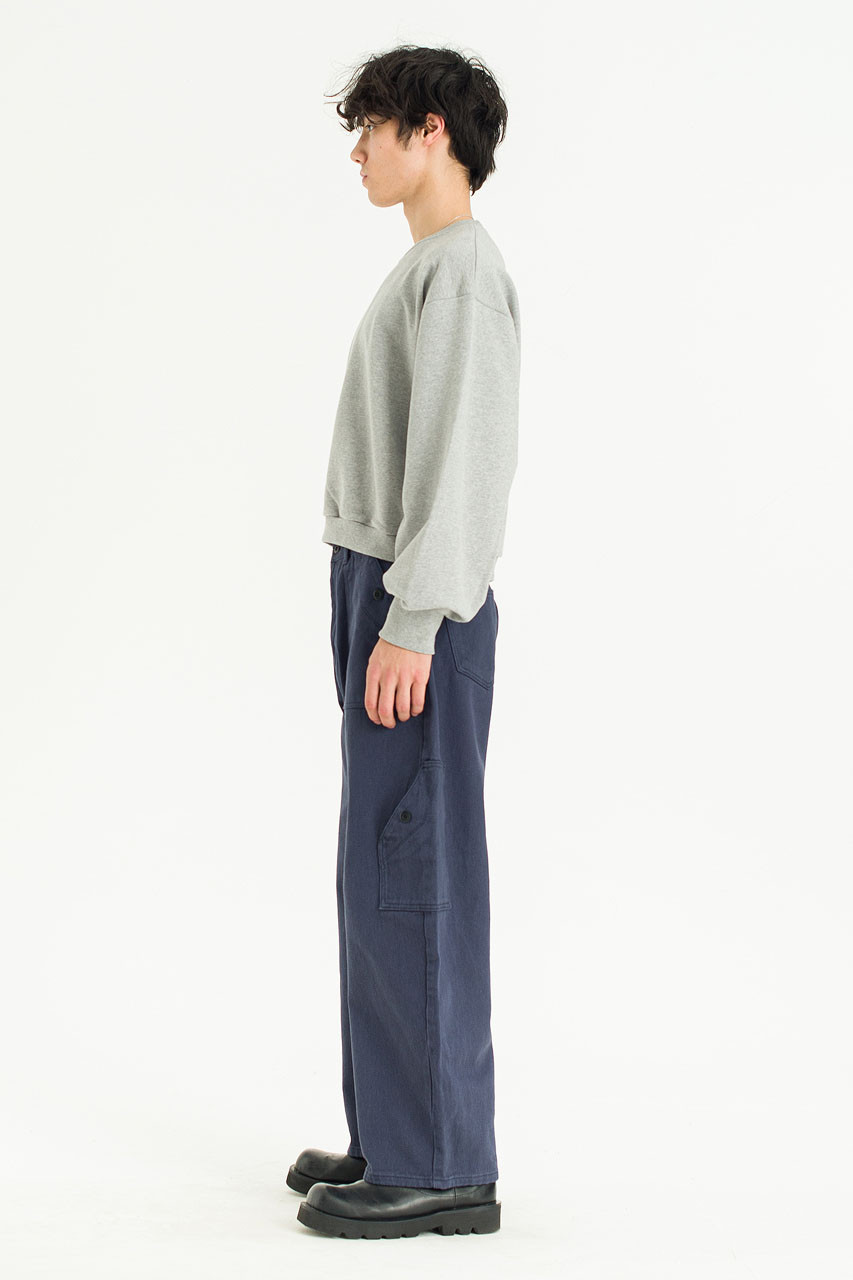 Menswear | Curved Fatigue Pants, Navy