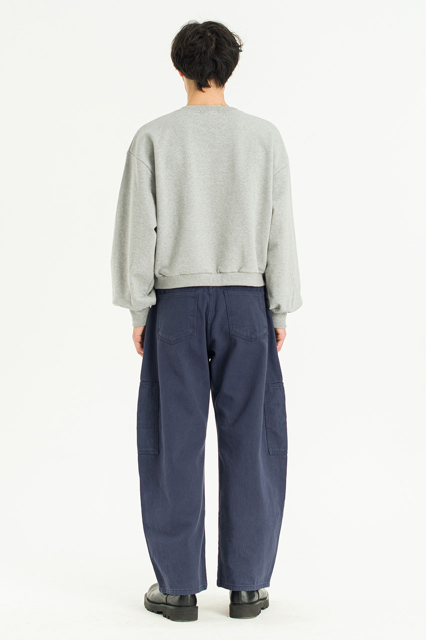 Menswear | Curved Fatigue Pants, Navy