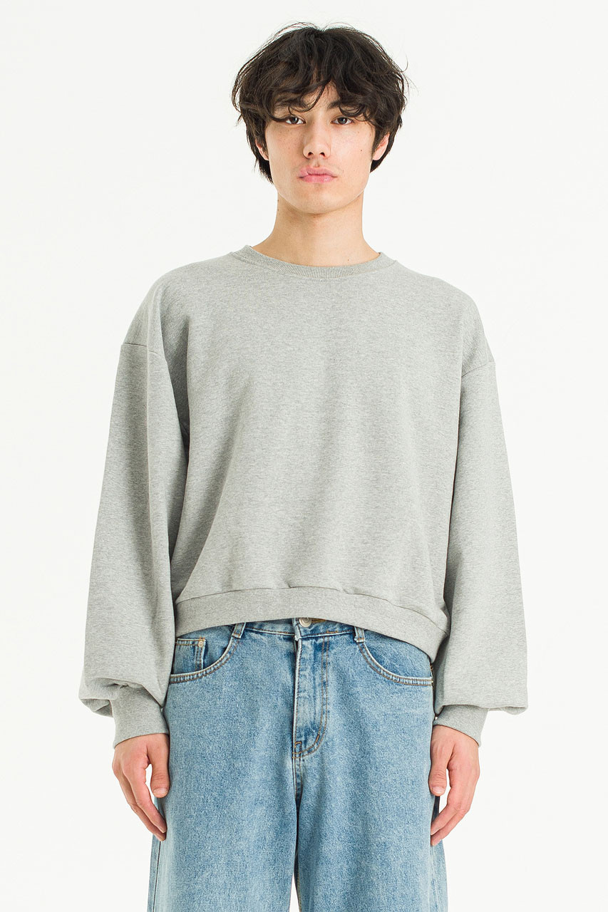 Menswear | Cropped Sweatshirt, Grey