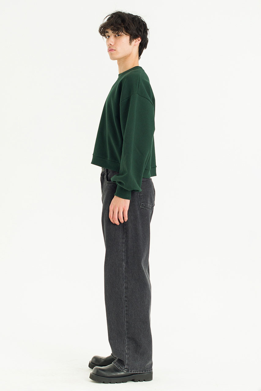Menswear | Cropped Sweatshirt, Green